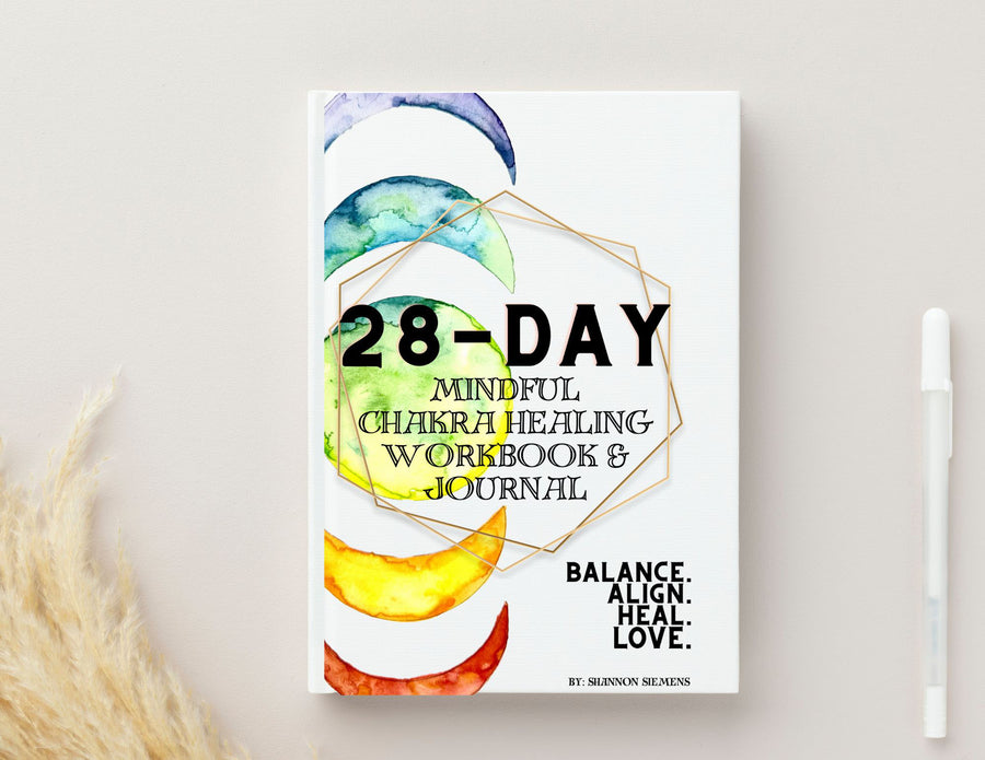 28-Day Chakra Healing Workbook & Journal . E-Book