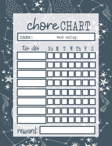 Chore Chart ⋆ Free Printable Template