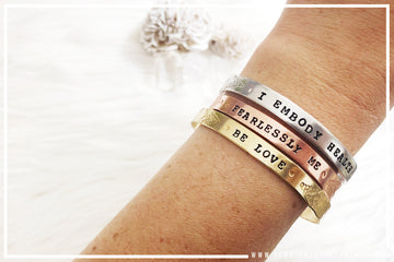 my mantra ▸ you pick the words ▸ affirmation cuff