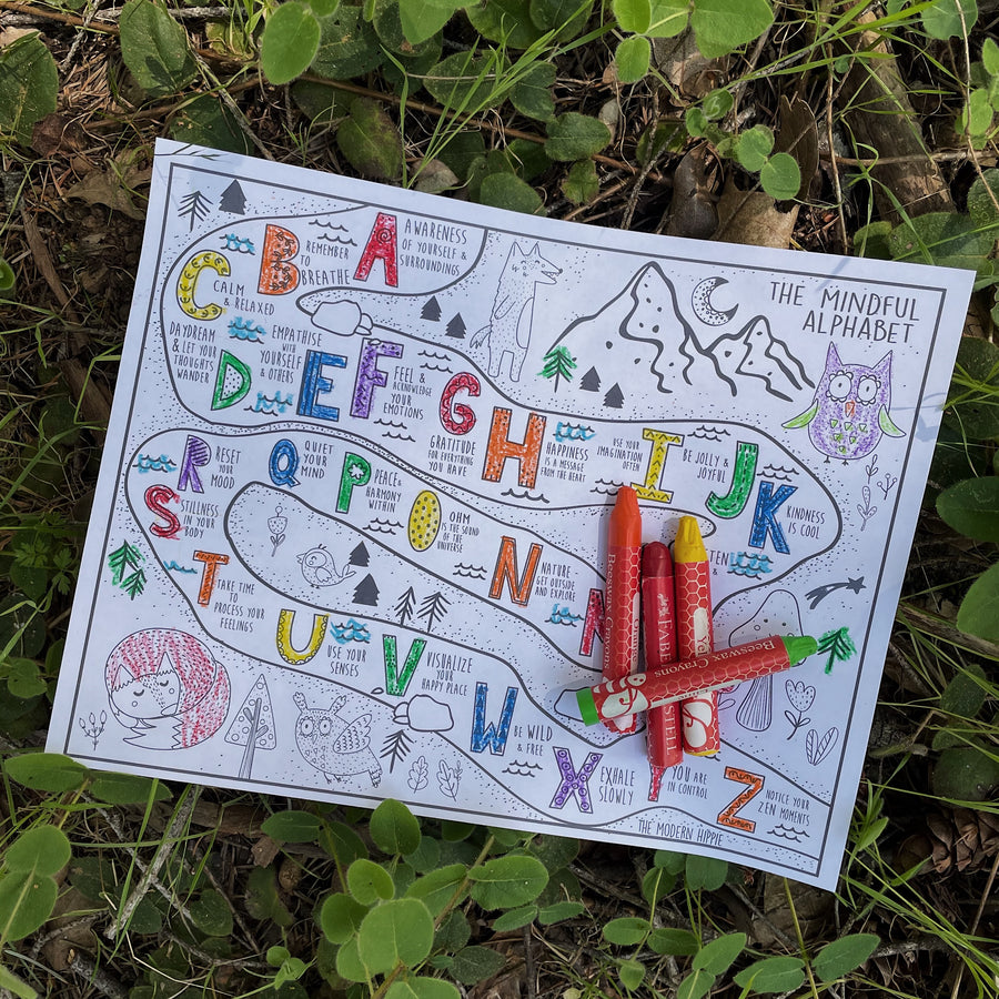 The Mindful Alphabet ⋆ Free Coloring Page