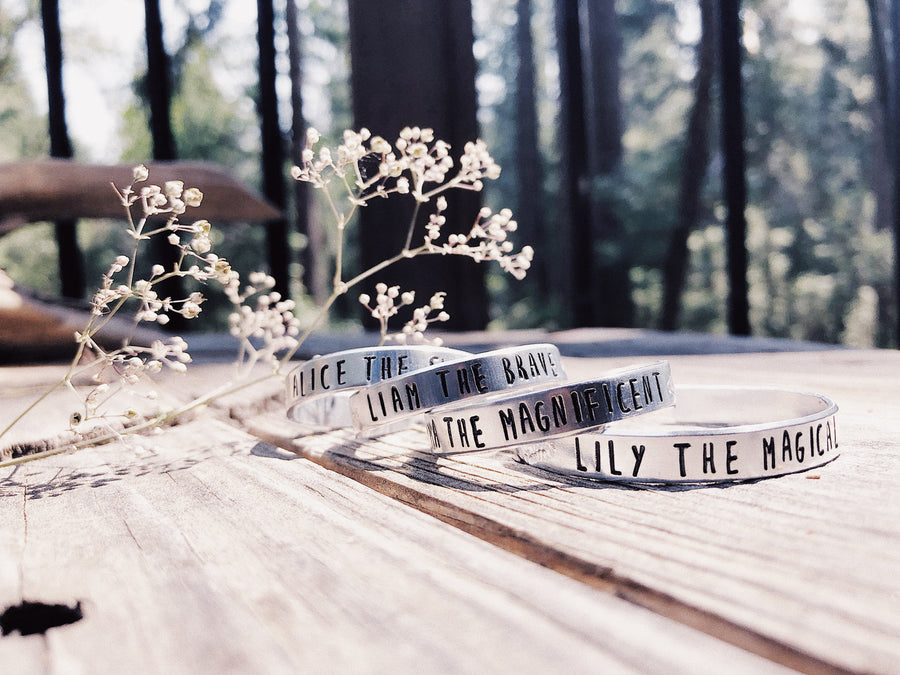 The Brave ▸ personalized name ▸ kids affirmation cuff