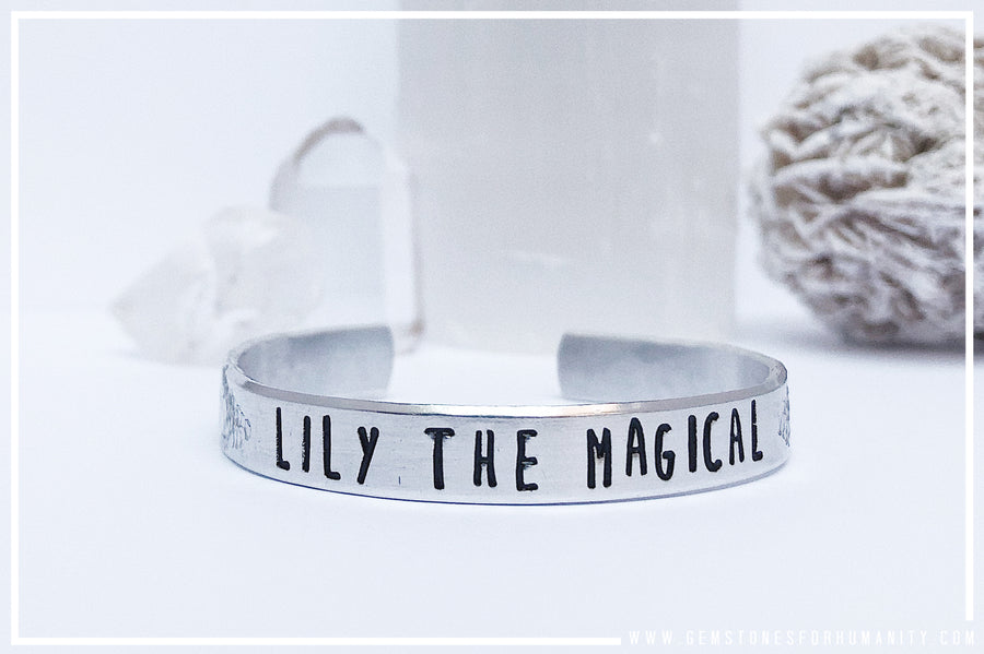 The magical ▸ personalized name ▸ kids affirmation cuff